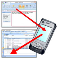 Microsoft Office Outlook 2007 - Mobiltelefon
